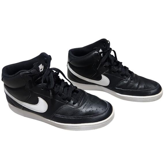 Nike Court Vision Next Nature Men\'s Mid-Top Shoes Size 10.5 Black/White main image 6
